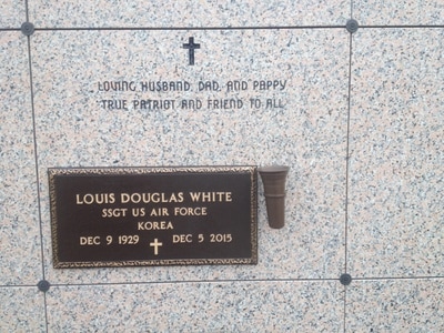 Bronze plaque installed at gravesite