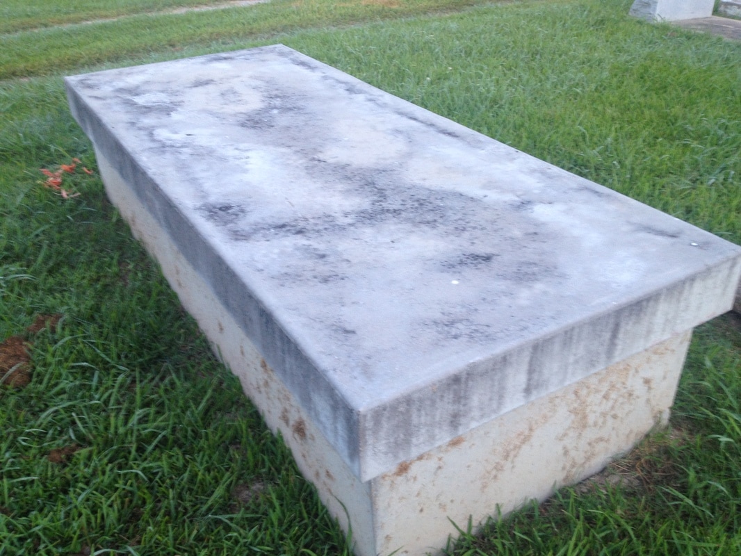 Cemetery service work in progress