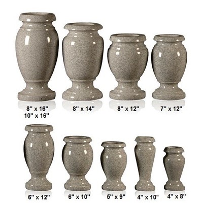 Bronze cemetery vase