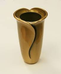 Bronze cemetery vase