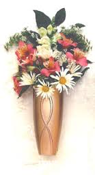 Bronze cemetery vase — tall