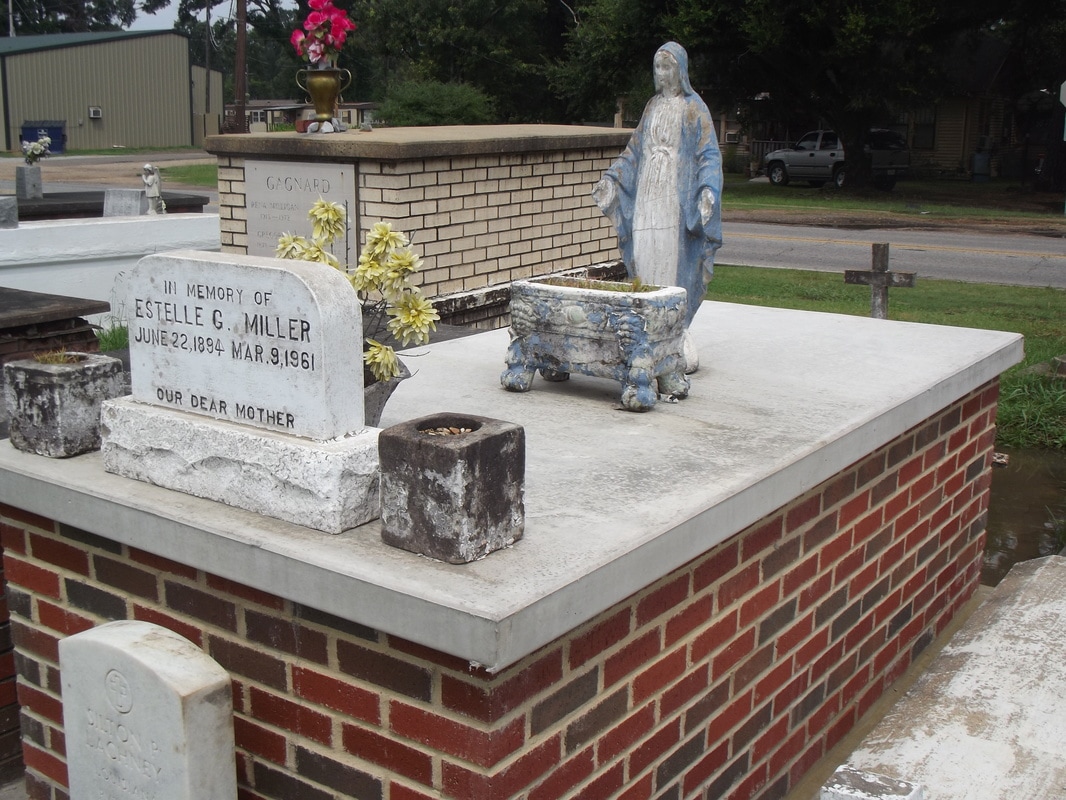 Demolition phase in progress — grave site